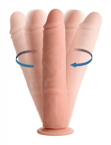 Vibrating And Rotating Remote Control Silicone Dildo 9 Inch