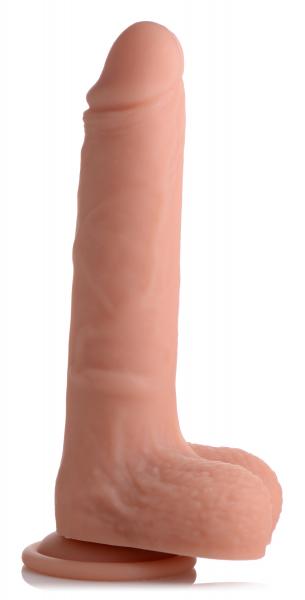 Vibrating And Rotating Remote Control Silicone Dildo With Balls 8 Inch
