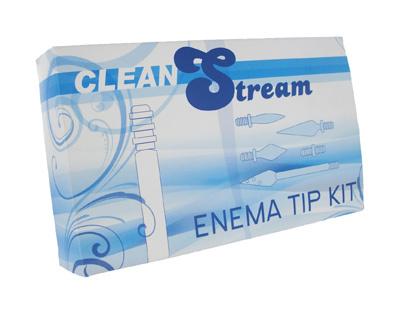 Clean Stream Enema Tip Set Black