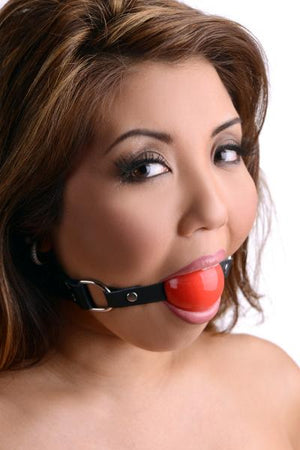 Red Silicone Ball Gag