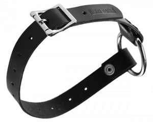 Thigh Or Boot Leather Strap On Dildo Harness Black Bulk