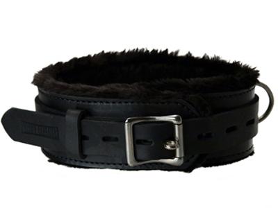 Strict Leather Premium Fur Lined Locking Collar S/M