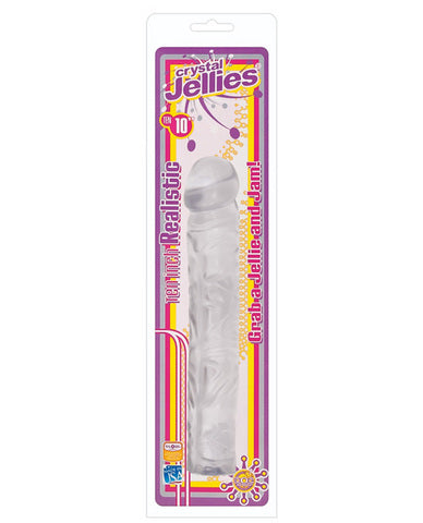 Crystal Jellies Realistic 10 Inch Clear