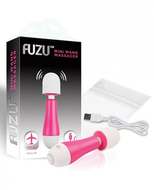 Fuzu Mini Rechargeable Travel Size Wand Pink