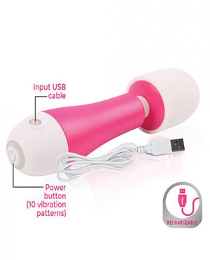 Fuzu Mini Rechargeable Travel Size Wand Pink