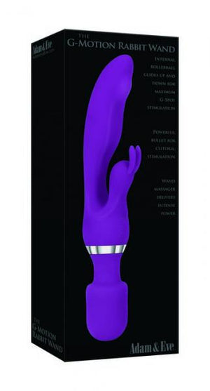 G Motion Rabbit Wand Purple Vibrator