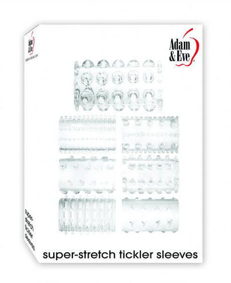 Super Stretch Tickler Sleeves 7 Per Set Clear