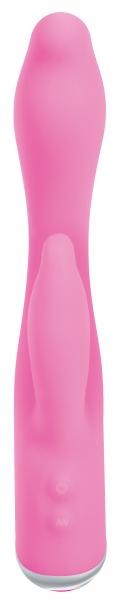 G Gasm Silicone Rabbit Vibrator Pink