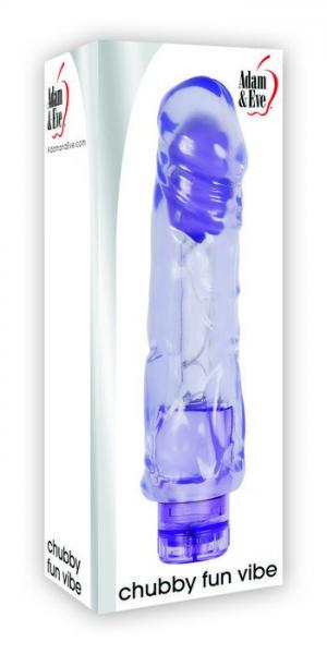 Chubby Fun Vibe Purple Realistic Vibrator