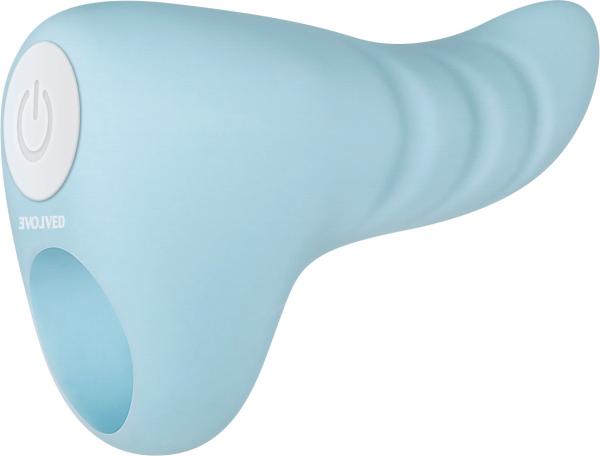 Rechargeable Pinkie Promise Blue Finger Vibrator