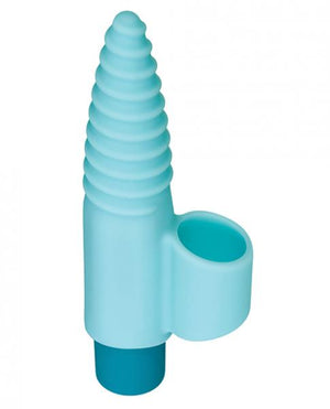 Unicorn Power Bullet Vibrator With Finger Sleeve Teal