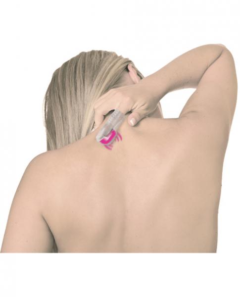 Fuzu Vibrating Fingertip Massager Neon Pink