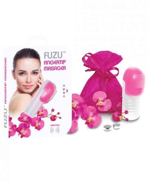 Fuzu Vibrating Fingertip Massager Neon Pink