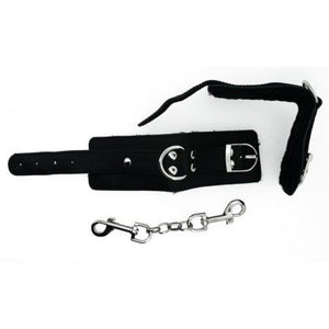 Strapped Plush Restraints Black