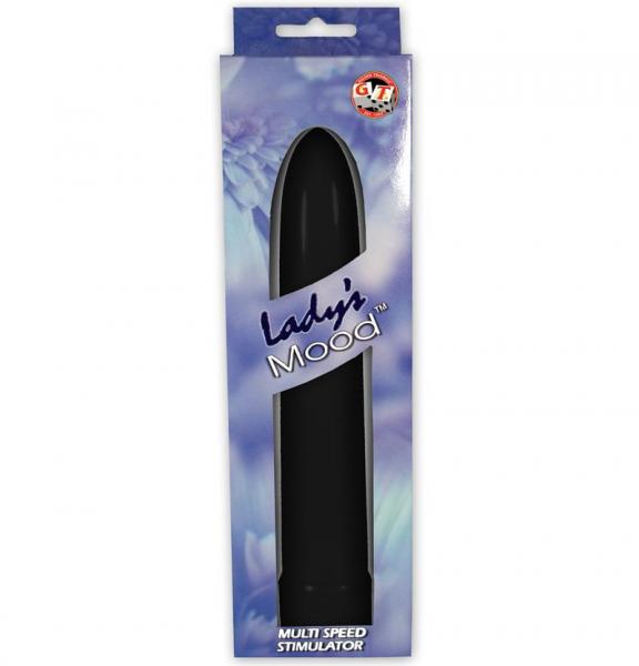Lady's Mood 7 Inches Plastic Vibrator Black