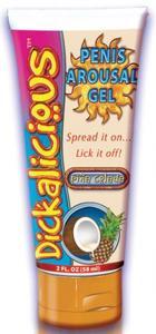 Dickalicious Penis Arousal Gel 2 Oz Pina Colada