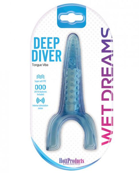 Deep Diver Blue Vibrating Tongue With Motor