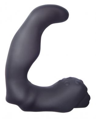 Velvet Plush Vibrating Mini Prostate Black