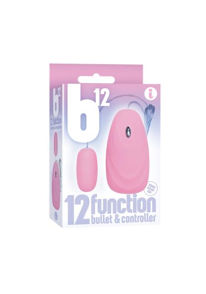 B12 Bullet Vibrator And Controller Pink