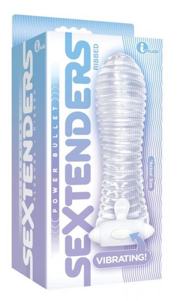 The Nines Vibrating Sextenders Ribbed Clear