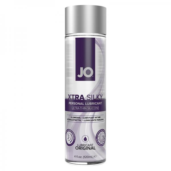 Jo Xtra Silky Ultra Thin Silicone Lubricant 4fl Oz