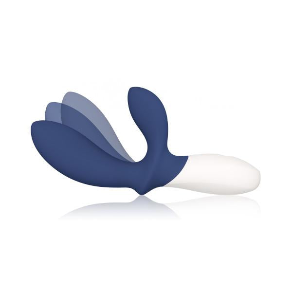 Lelo Loki Wave 2 Rechargeable Silicone Dual Stimulation Prostate Vibrator Base Blue