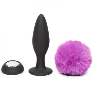 Happy Rabbit Medium Vibrating Bunny Tail Butt Plug