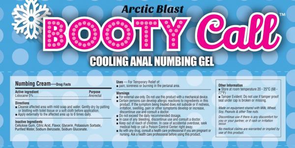 Booty Call Arctic Blast Anal Numbing & Cooling Gel