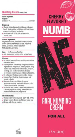 Numb Af Anal Desensitizer Gel Cherry 1.5 Oz