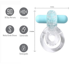 Jayden Vibrating Erection Enhancer Clear Ring