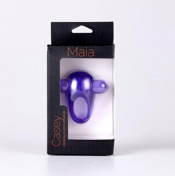 Casey Vibrating Erection Enhancer Ring Purple