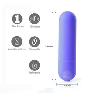 Jessi Mini Bullet Vibrator Rechargeable Purple