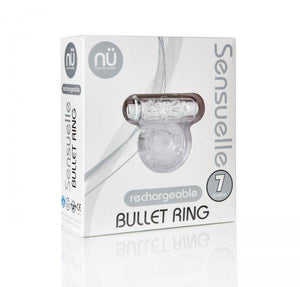 Sensuelle Bullet Ring 7 Function Cring Clear