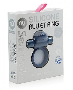 Sensuelle Silicone Bull Ring Navy Blue