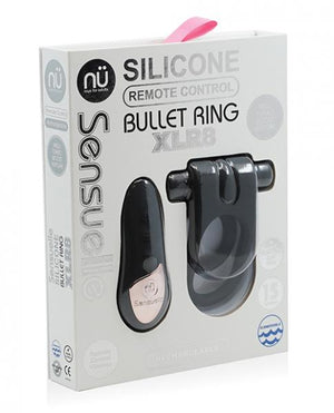 Sensuelle Remote Control Xlr8 Turbo Boost Bullet Ring Black