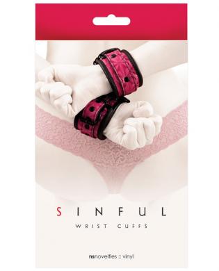 Sinful Wrist Cuffs Pink