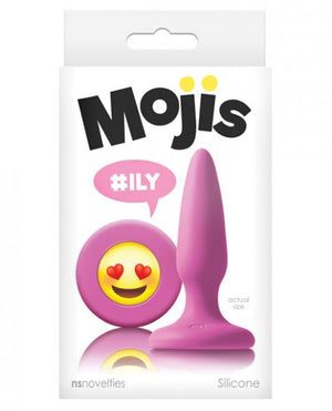 Mojis #Ily Mini Butt Plug With Emoji Face Pink