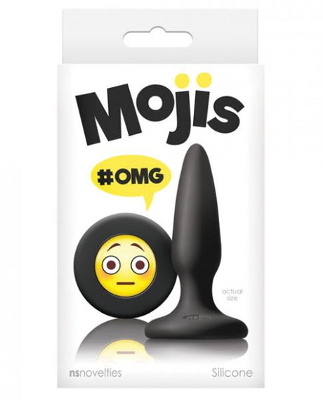 Mojis #Omg Mini Butt Plug With Emoji Face Black