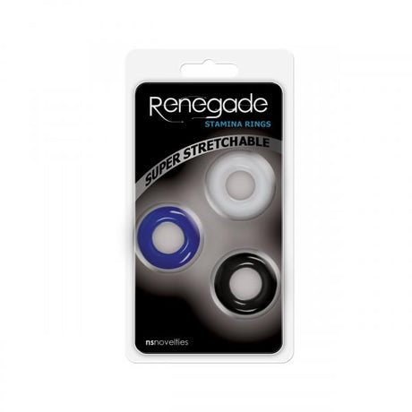 Renegade Stamina Rings Set 3 Assorted Colors