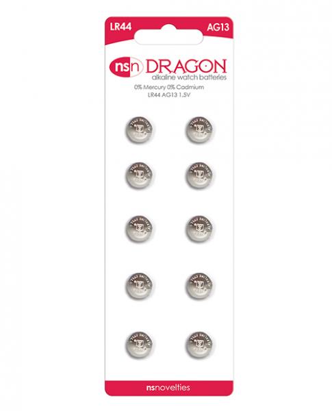 Dragon Alkaline Batteries Size Lr44/Ag13 10 Pack