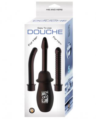 His And Hers Easy To Use Douche Black