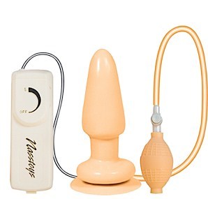 Butt Balloon Inflatable Vibrating Anal Satisfier Beige