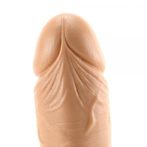 9" Big Boy Dong Balls W/Suction Cup Beige
