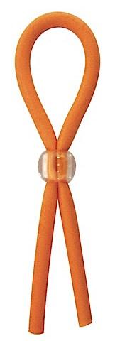 Clincher Adjustable Rubber Cock Ring Orange