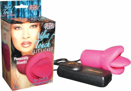Velvet Touch Clit Licker Vibrating Hot Pink