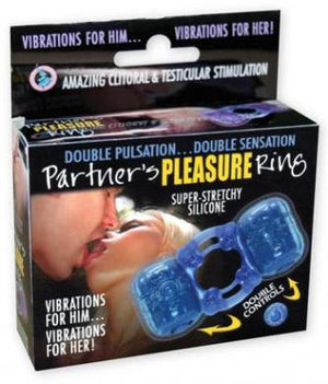 Partners Pleasure Ring Silicone Cock Ring Waterproof Blue