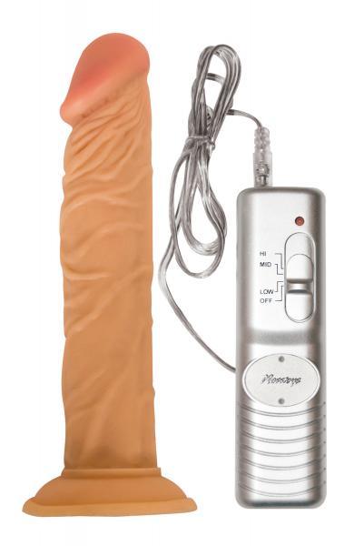 All American Whopper 7 Inches Vibrating Dildo Beige