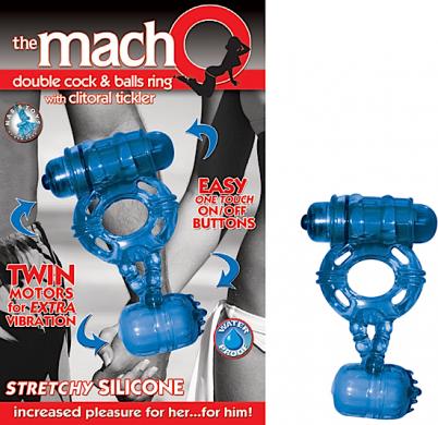 Macho Double Cock And Balls Ring