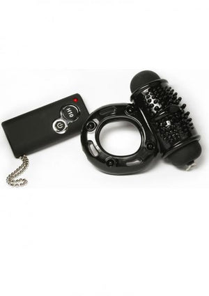 Hero Remote Control Wireless Cock Ring Black