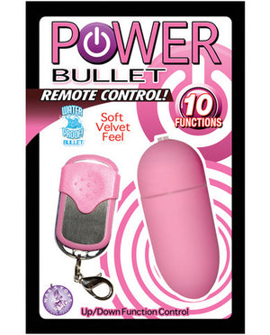Power Bullet Vibrator With Remote Control Pink